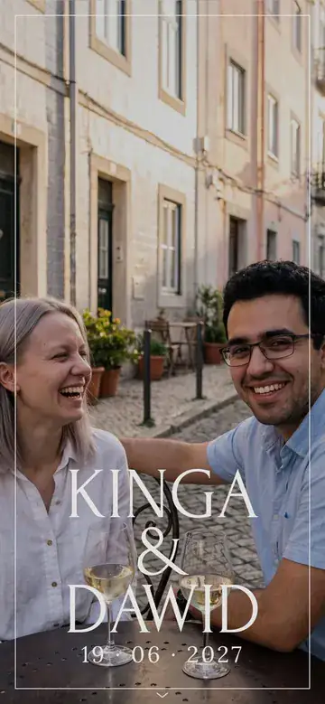 Okładka strony ślubnej: Kinga i Dawid