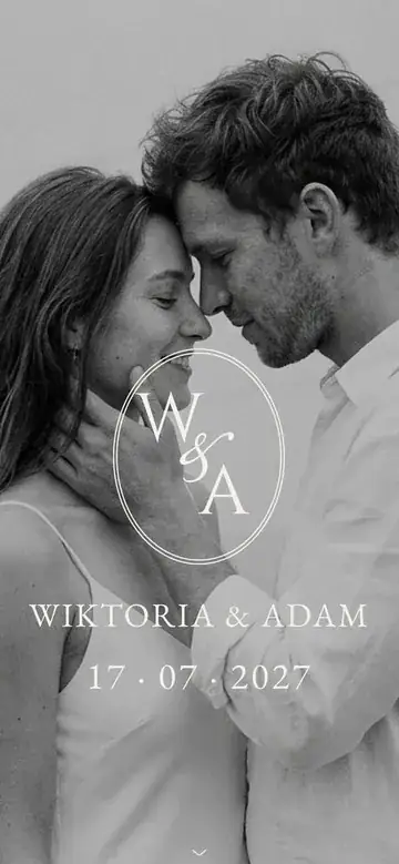 Okładka strony ślubnej: Wiktoria i Adam
