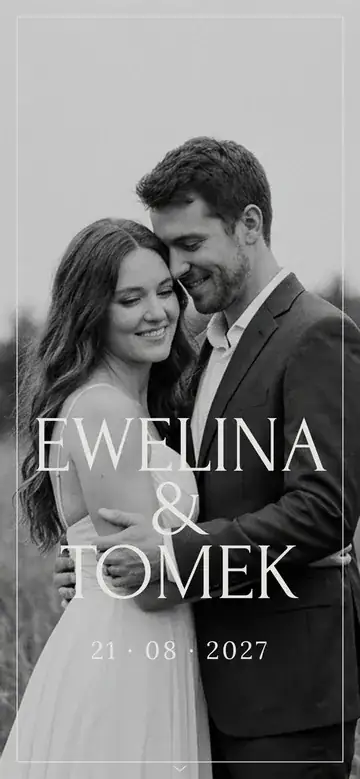 Okładka strony ślubnej: Ewelina i Tomek