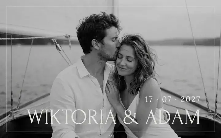 Okładka strony ślubnej: Wiktoria i Adam